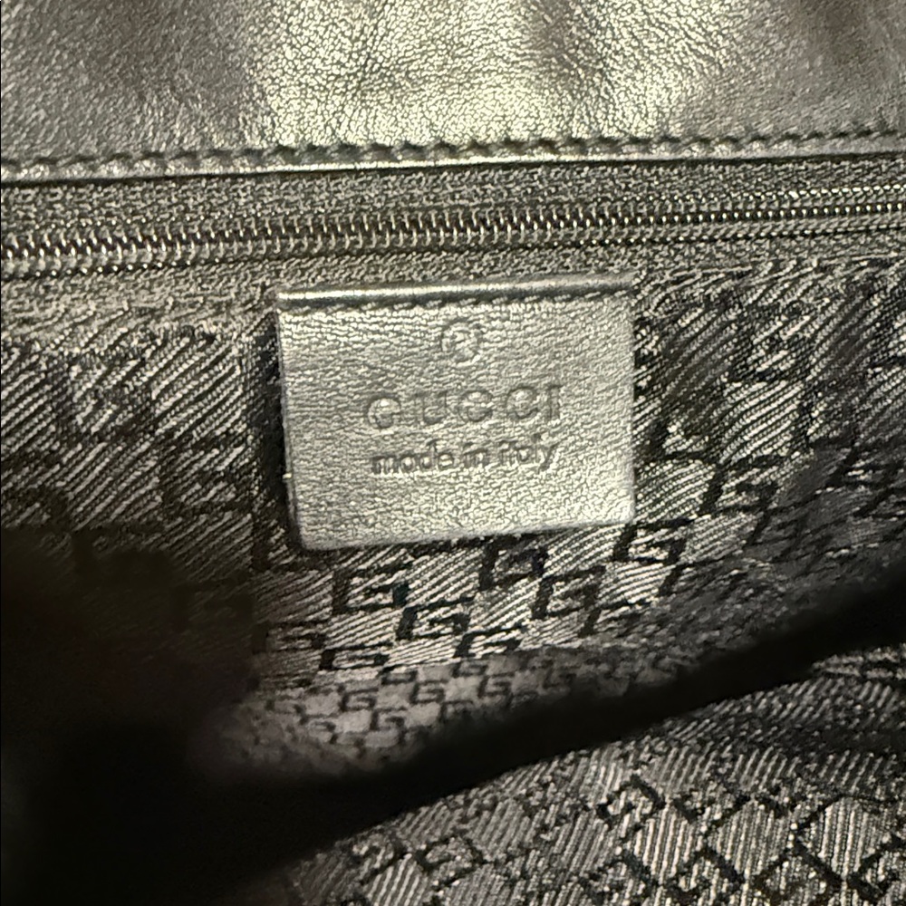Authentic Black Gucci Quilted Leather Tote with Gold Hardware & GG wallet - Picture 11 of 16